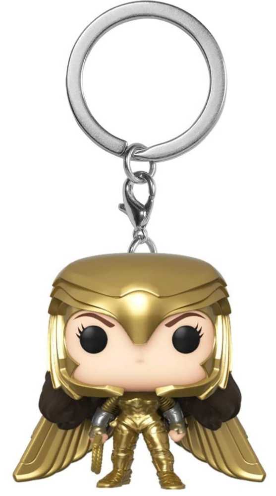 Funko Pop! Movies: WW84 Wonder Woman Golden Armor mini Keychain - Funko (Wonder Woman 1984) action figure collectible [Barcode 0889698466974] - Main Image 3