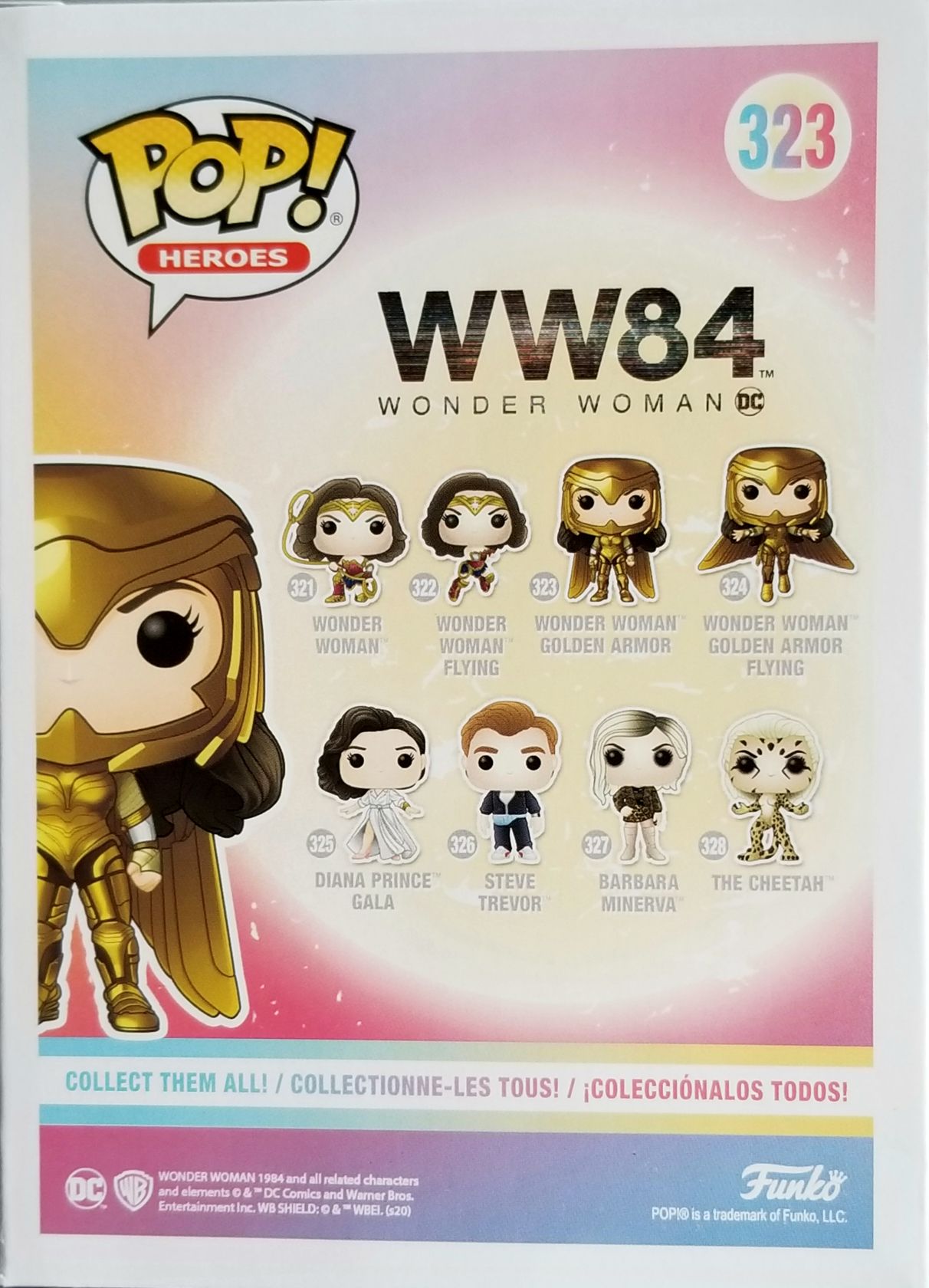 Funko Pop! Movies: WW84 Wonder Woman Golden Armor - Funko (Wonder Woman 1984) action figure collectible [Barcode 0889698466585] - Main Image 2