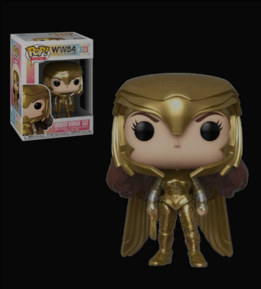 Funko Pop! Movies: WW84 Wonder Woman Golden Armor - Funko (Wonder Woman 1984) action figure collectible [Barcode 0889698466585] - Main Image 4