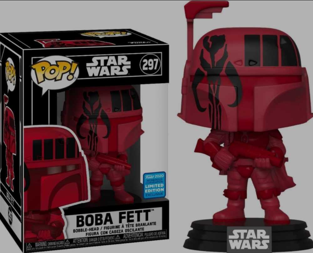 Funko Pop! Movies: Star Wars Boba Fett (Futura) from Wonder Con 2020 - Funko (Star Wars Funko Pops) action figure collectible [Barcode 0889698463171] - Main Image 3