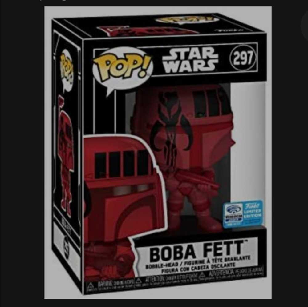 Funko Pop! Movies: Star Wars Boba Fett (Futura) from Wonder Con 2020 - Funko (Star Wars Funko Pops) action figure collectible [Barcode 0889698463171] - Main Image 4