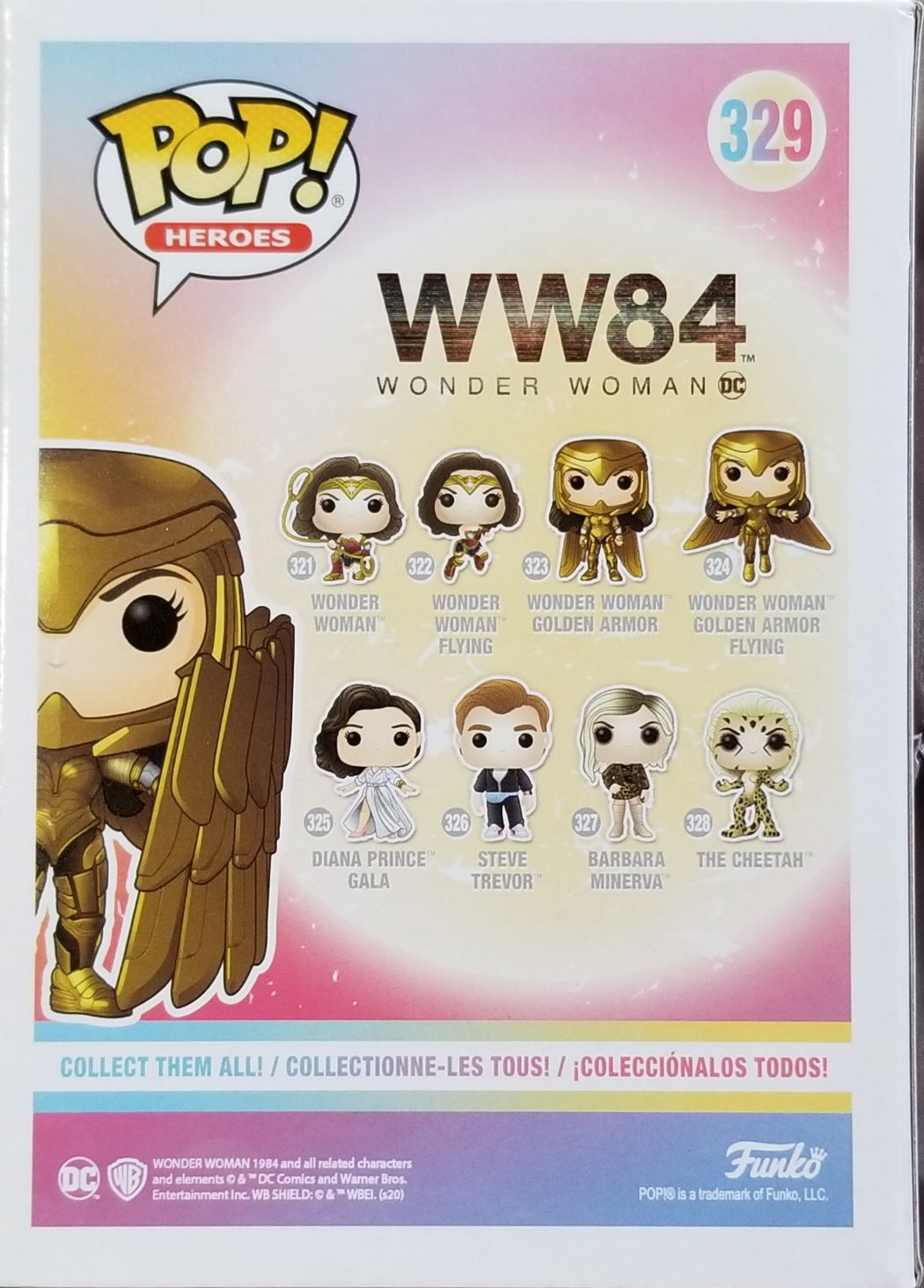 Funko Pop! Movies: WW84 Wonder Woman Golden Armor with Sheild - Funko (Wonder Woman 1984) action figure collectible [Barcode 0889698466592] - Main Image 2