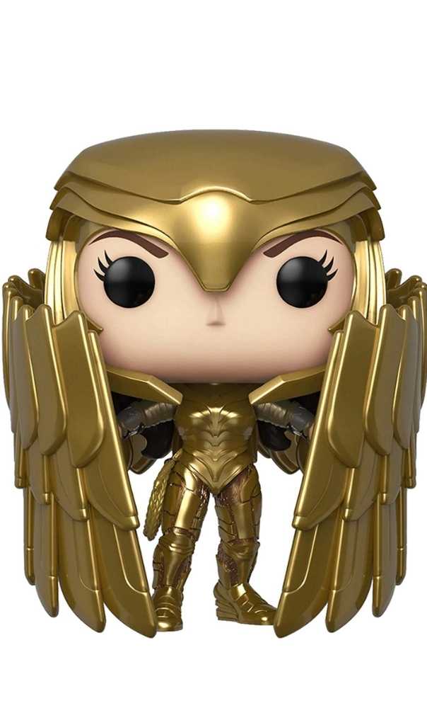 Funko Pop! Movies: WW84 Wonder Woman Golden Armor with Sheild - Funko (Wonder Woman 1984) action figure collectible [Barcode 0889698466592] - Main Image 3