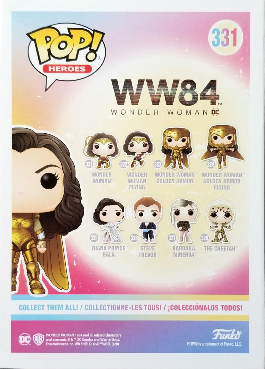 Funko Pop! Movies: WW84 Wonder Woman Golden Armor with Lasso - Funko (Wonder Woman 1984) action figure collectible [Barcode 0889698466622] - Main Image 2
