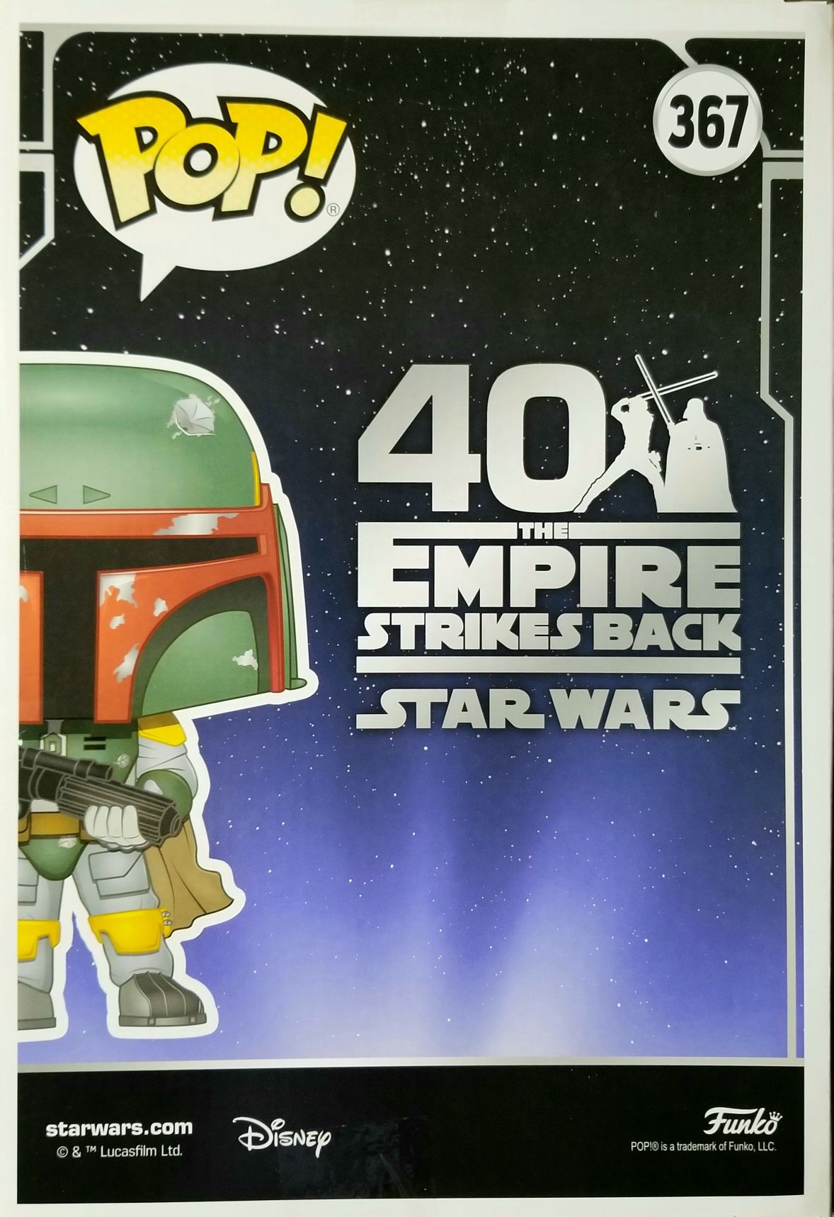 Funko Pop! Movies: Star Wars Boba Fett 10 inch ESB40 ESB - Funko (Empire Strikes Back 40th Anniversary) action figure collectible [Barcode 0889698492393] - Main Image 2