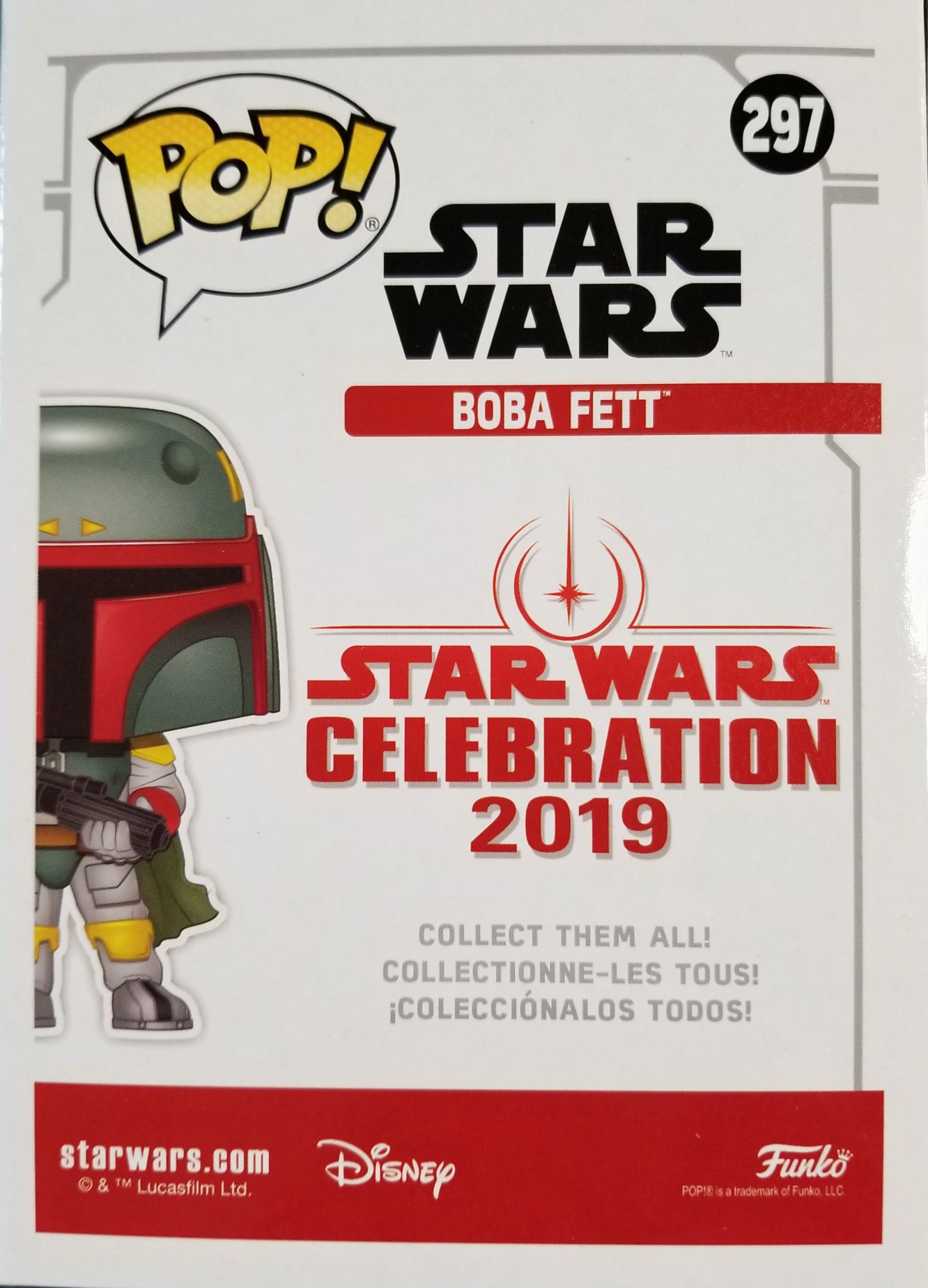 Funko Pop! Movies: Star Wars Gold Chrome Boba Fett SWC 2019 ESB - Funko (Star Wars Convention 2019) action figure collectible [Barcode 0889698376419] - Main Image 2