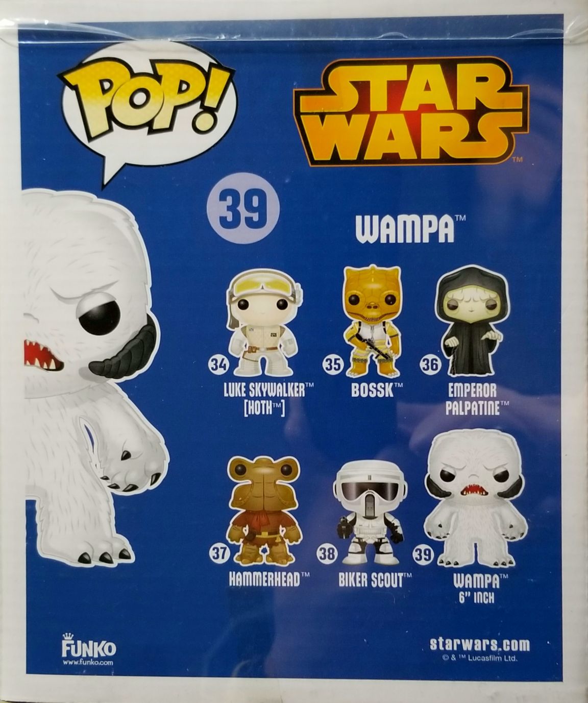 Funko Pop! Movies: Star Wars Wampa ESB - Funko (Star Wars Episode V The Empire Strikes Back) action figure collectible [Barcode 0849803040017] - Main Image 2