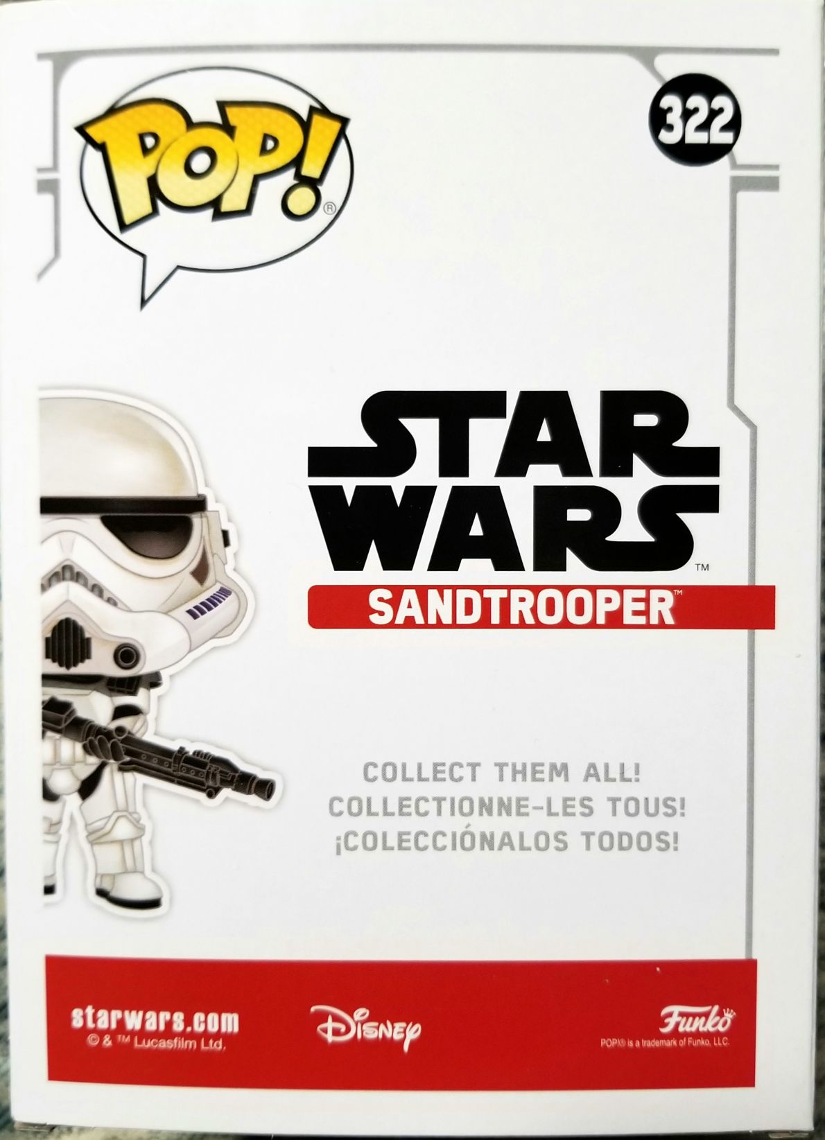 Funko Pop! Movies: Star Wars Sandtrooper ANH - Funko (Star Wars Episode IV A New Hope) action figure collectible [Barcode 0889698397926] - Main Image 2