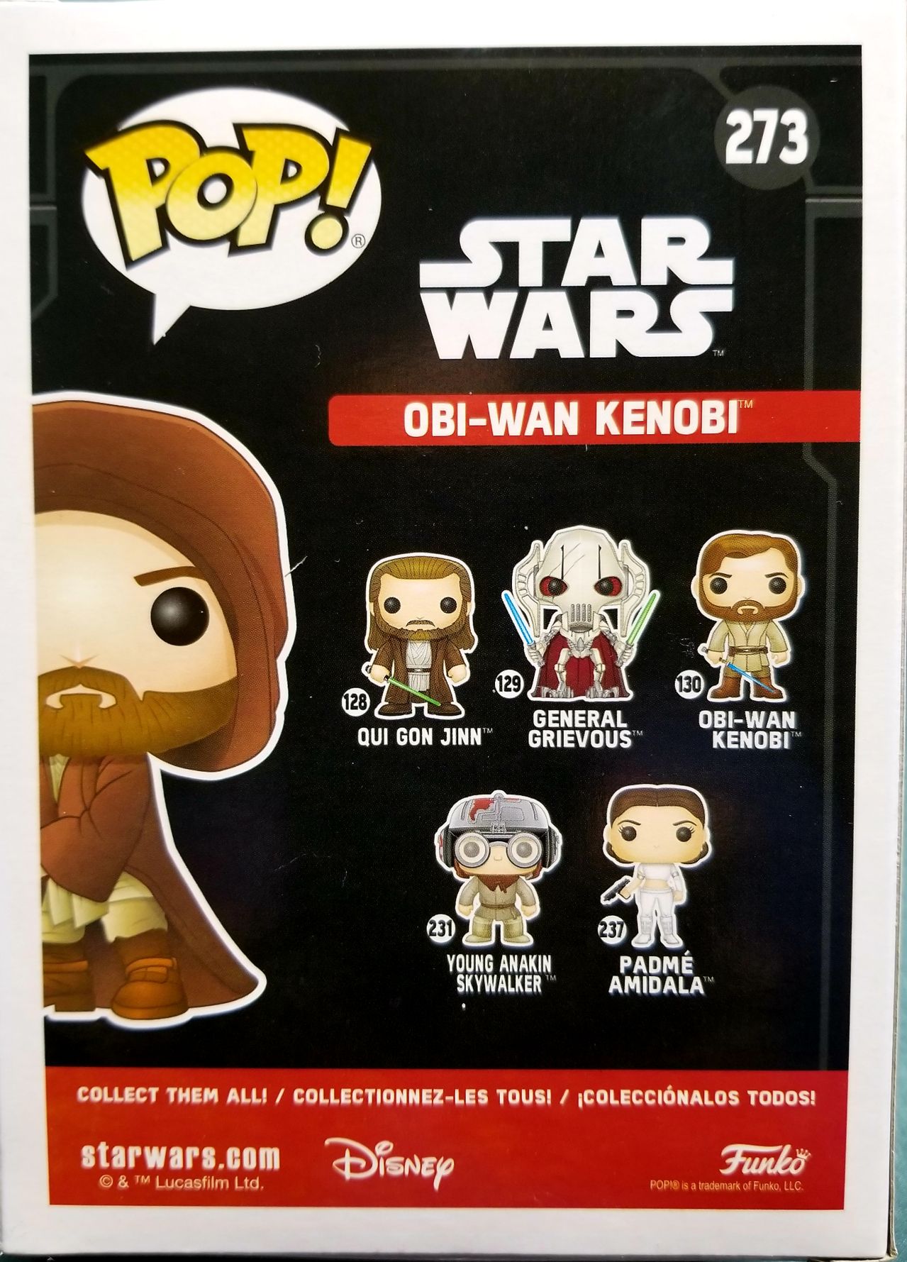 Funko Pop! Movies: Star Wars Obi-Wan Kenobi ROTS - Funko (Star Wars Episode III Revenge Of The Sith) action figure collectible [Barcode 0889698316835] - Main Image 2