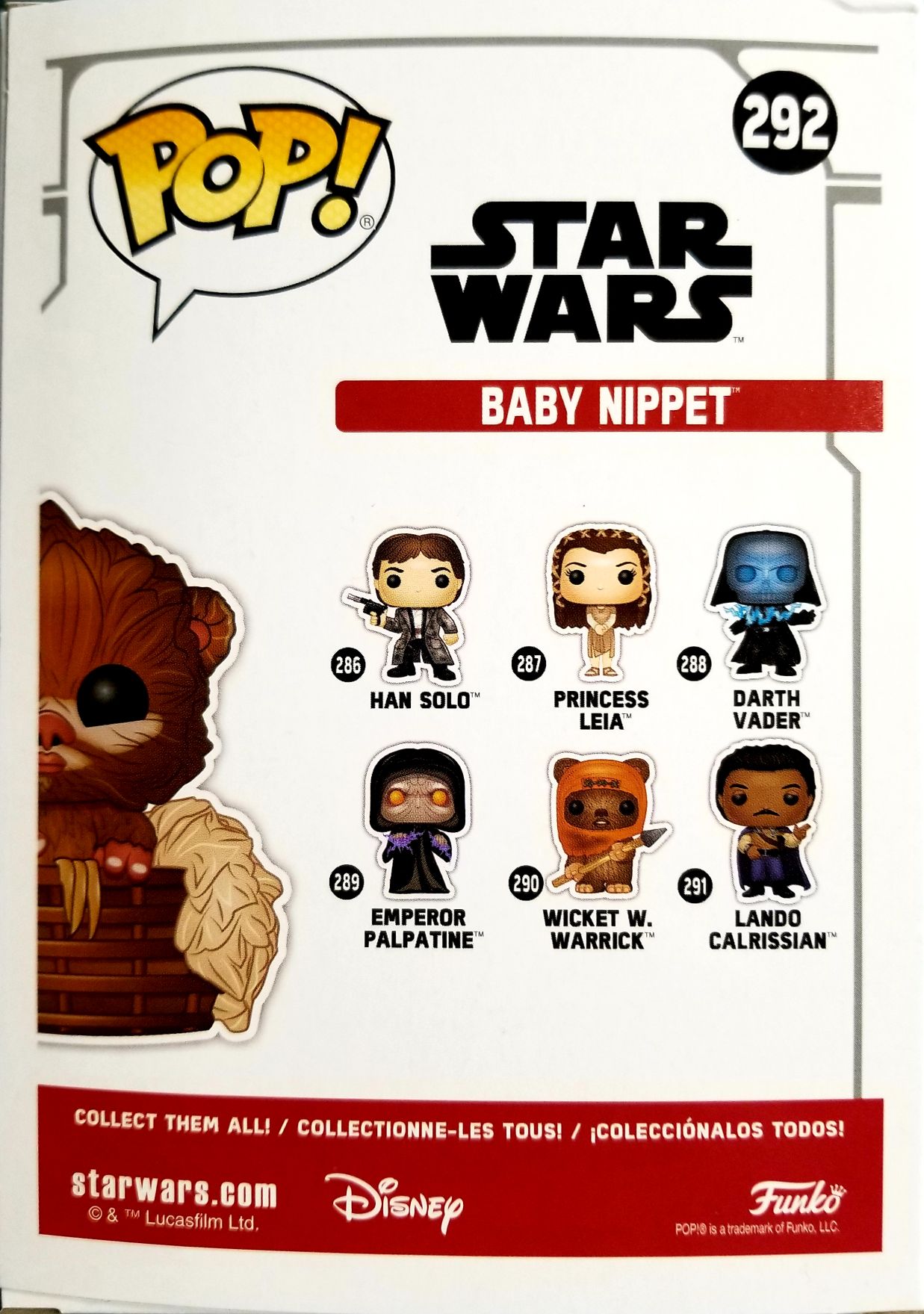 Funko Pop! Movies: Star Wars Baby Nippet Ewok Flocked ROTJ - Funko (Star Wars Episode VI Return Of The Jedi) action figure collectible [Barcode 0889698375894] - Main Image 2