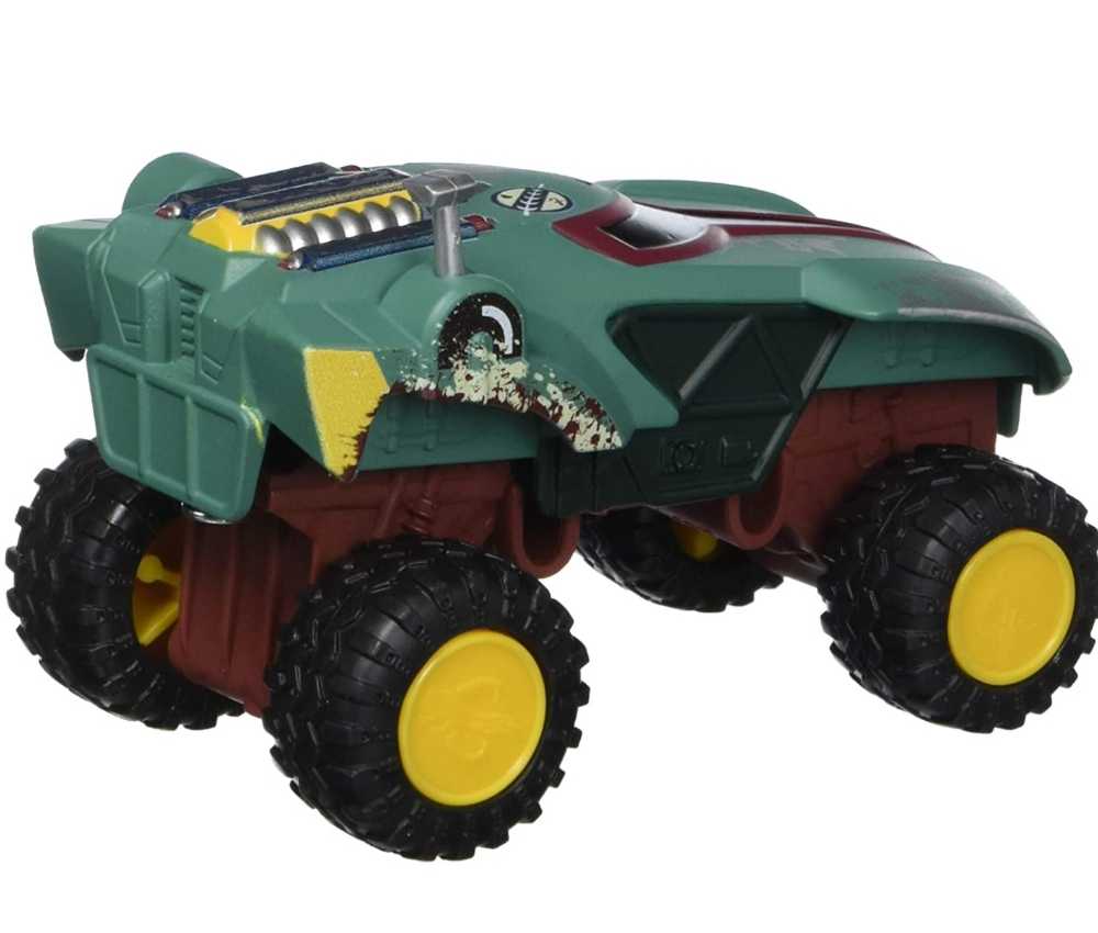 Hot Wheels Star Wars Character Boba Fett All Terrain White Card ESB - Hot Wheels from Mattel (Star Wars Hot Wheels) action figure collectible [Barcode 887961709247] - Main Image 3