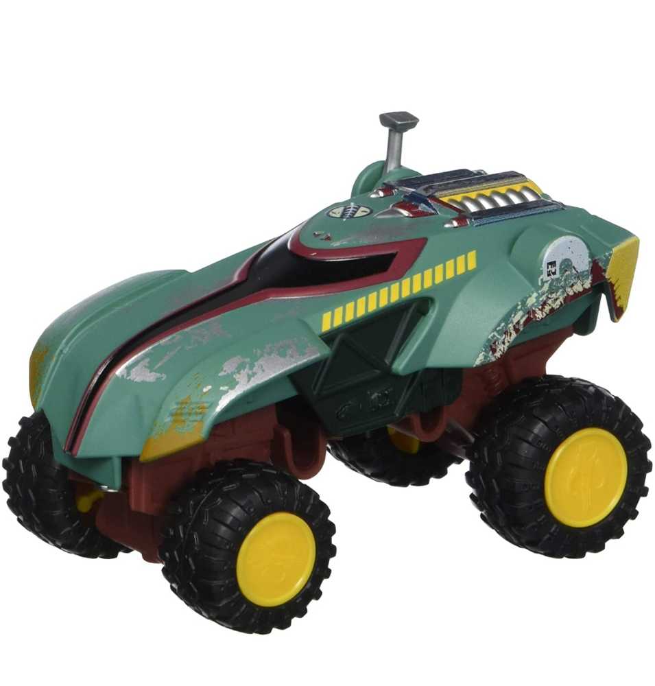 Hot Wheels Star Wars Character Boba Fett All Terrain White Card ESB - Hot Wheels from Mattel (Star Wars Hot Wheels) action figure collectible [Barcode 887961709247] - Main Image 4