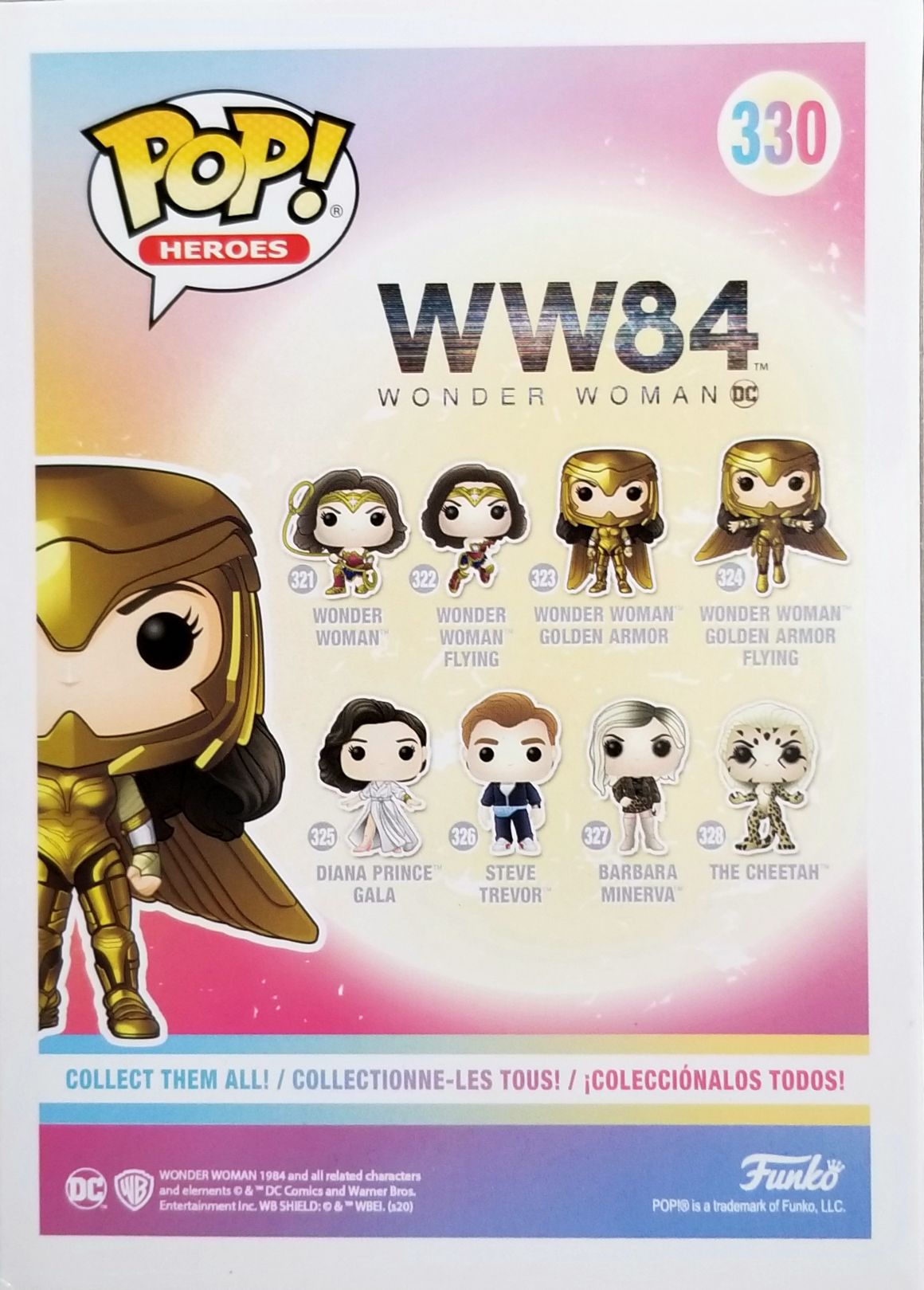 Funko Pop! Movies: WW84 Wonder Woman Golden Armor with helmet - Funko (Wonder Woman 1984) action figure collectible [Barcode 0889698466615] - Main Image 2
