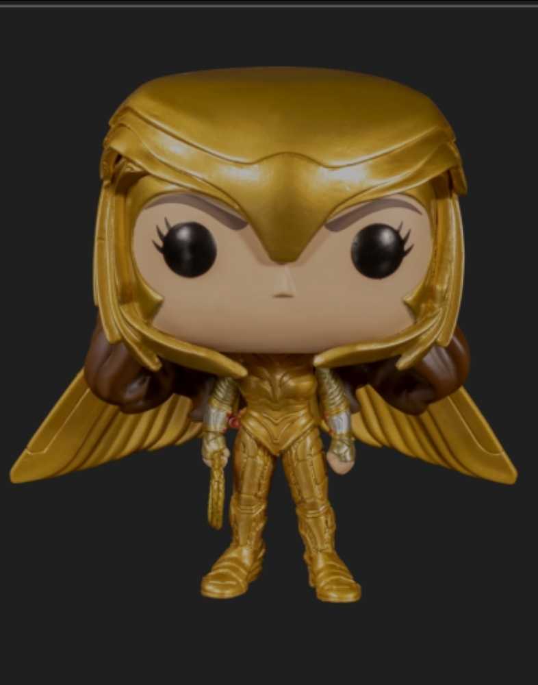 Funko Pop! Movies: WW84 Wonder Woman Golden Armor with helmet - Funko (Wonder Woman 1984) action figure collectible [Barcode 0889698466615] - Main Image 3