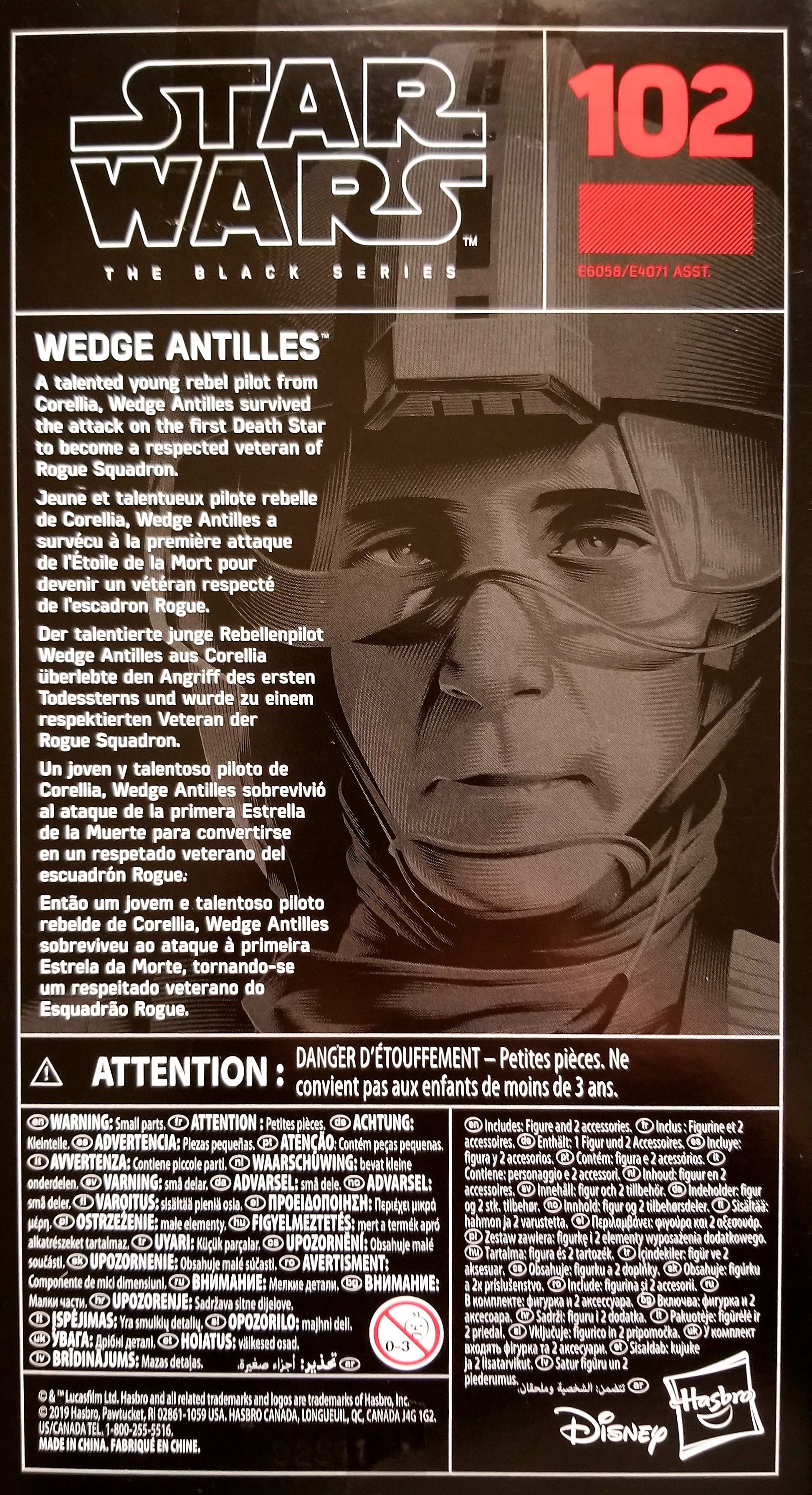 Black Series Red #102 Wedge Antilles Star Wars TROS - Hasbro (Star Wars Episode IX The Rise of Skywalker) action figure collectible [Barcode 63052787] - Main Image 2