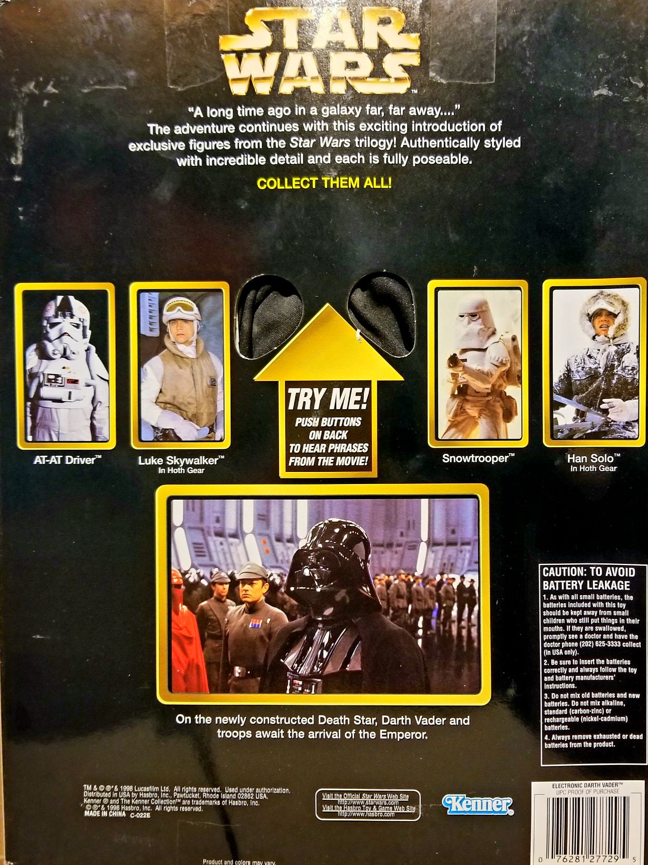 Collector Series Star Wars 12 inch Darth Vader ROTJ - Kenner/ Hasbro (Star Wars Episode VI Return Of The Jedi) action figure collectible - Main Image 2