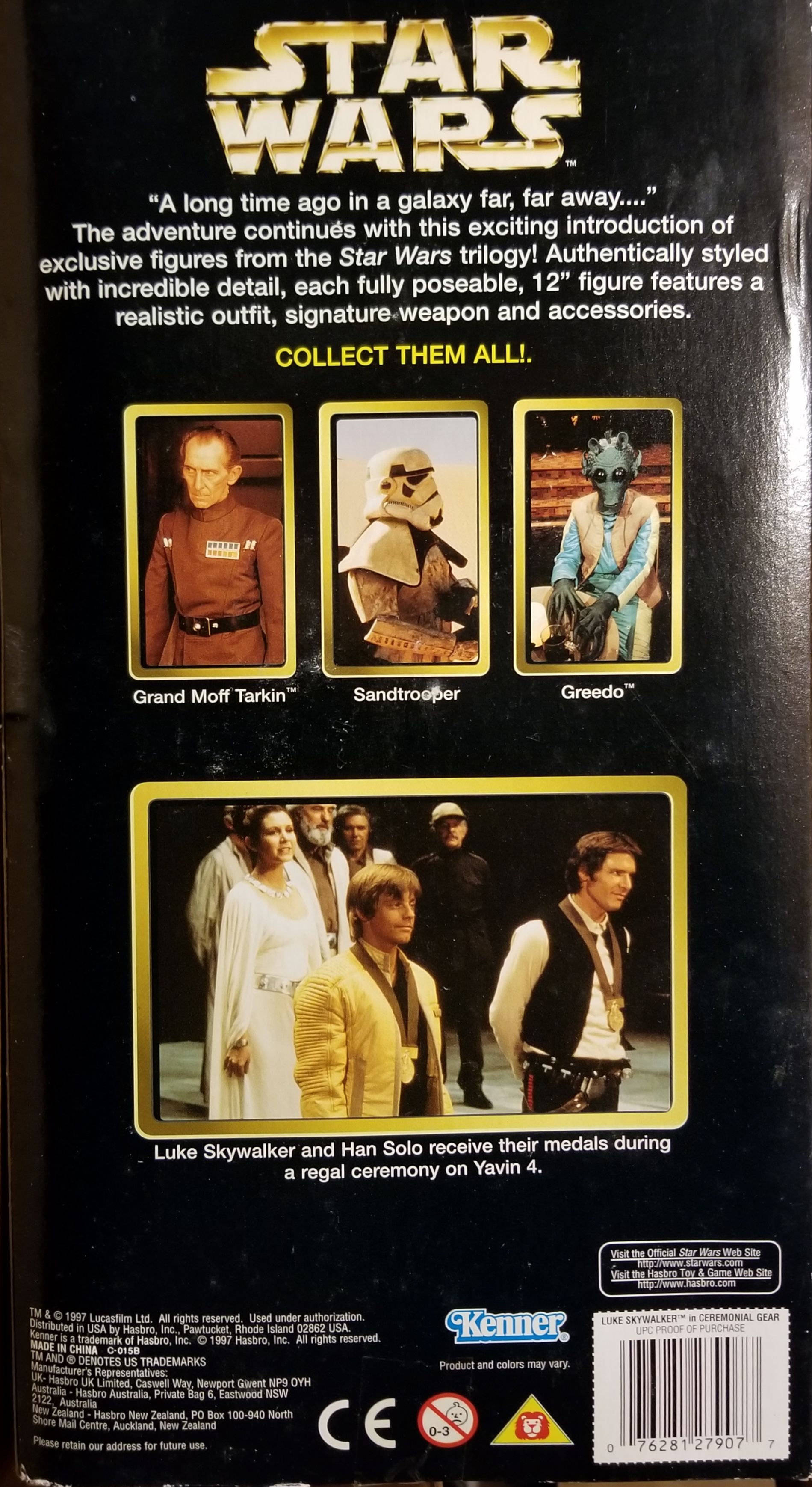 Collector Series Star Wars 12 inch Luke Skywalker Ceremonial ANH - Kenner/ Hasbro (Star Wars Episode IV A New Hope) action figure collectible - Main Image 2