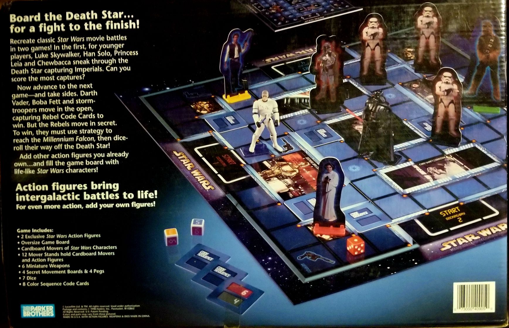 Power of the Force 2 Green Playset 3.75 - Escape The Death Star Action Figure Game Star Wars ANH - Kenner/ Hasbro (Star Wars Episode IV A New Hope) action figure collectible - Main Image 2