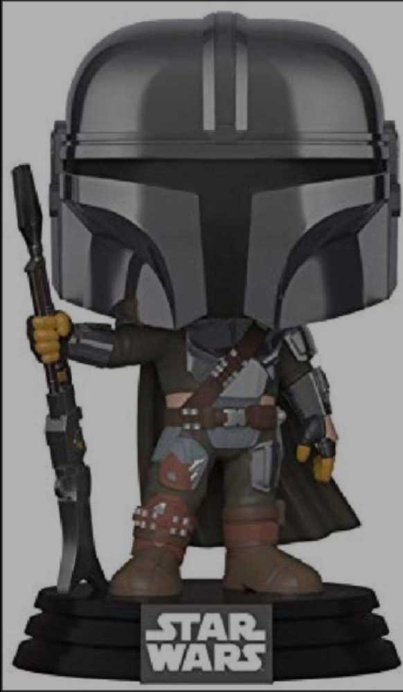 Funko Pop! Television: The Mandalorian Metallic Beskar Armor MANDO - Funko (Star Wars The Mandalorian) action figure collectible [Barcode 0889698460927] - Main Image 3