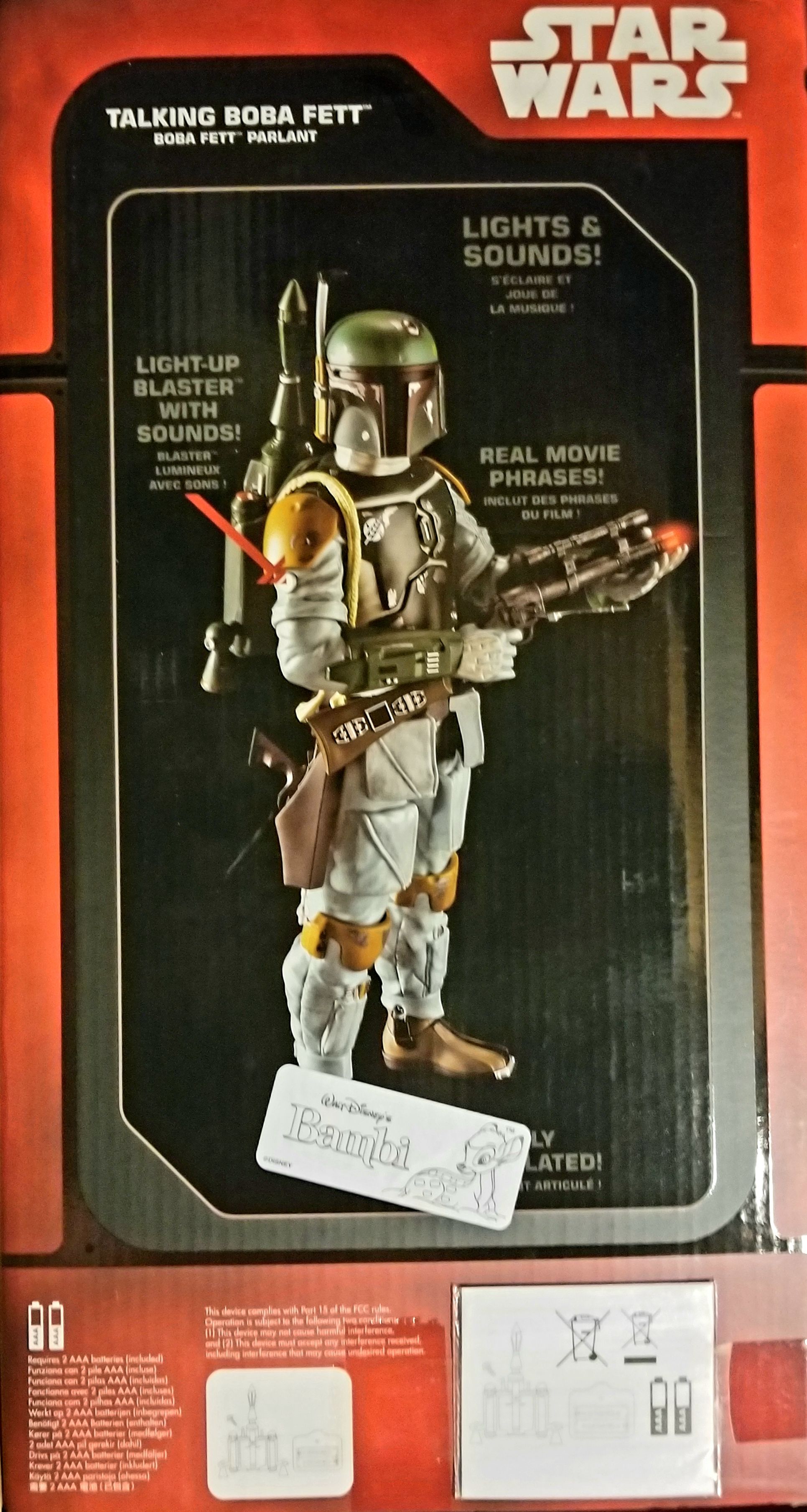 Disney Store Talking Boba Fett Star Wars ESB - Disney Store (Star Wars Episode VII The Force Awakens) action figure collectible - Main Image 2