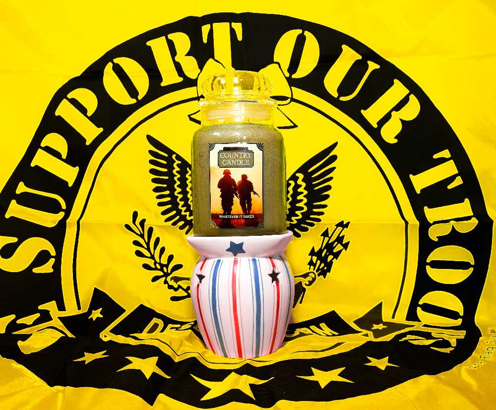 CANDLE: USA Military Country Candle Whatever it Takes 2019 Kringle  - Country Candle (USA Candles) action figure collectible [Barcode 846853064178] - Main Image 3