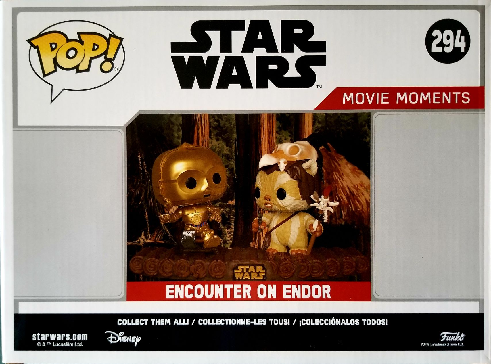 Funko Pop! Movies: Star Wars Encounter On Endor Ewok Movie Moments Boxset ROTJ - Funko (Star Wars Episode VI Return Of The Jedi) action figure collectible [Barcode 0889698375931] - Main Image 2