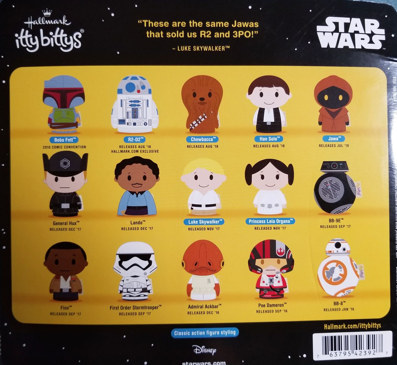 40th Anniversary Hallmark ittybbittys Jawa Star Wars ANH - Hallmark (Star Wars 40th Anniversary) action figure collectible [Barcode 763795423927] - Main Image 2