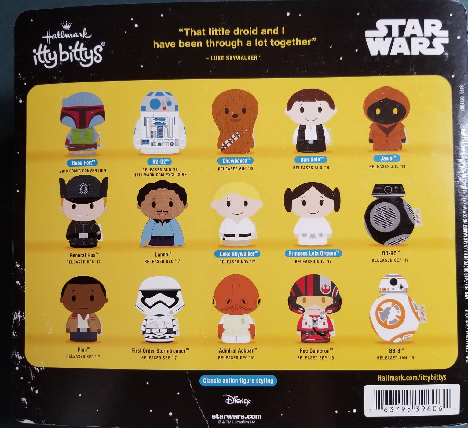 40th Anniversary Hallmark ittybbittys R2-D2 Star Wars ANH - Hallmark (Star Wars 40th Anniversary) action figure collectible [Barcode 763795396061] - Main Image 2