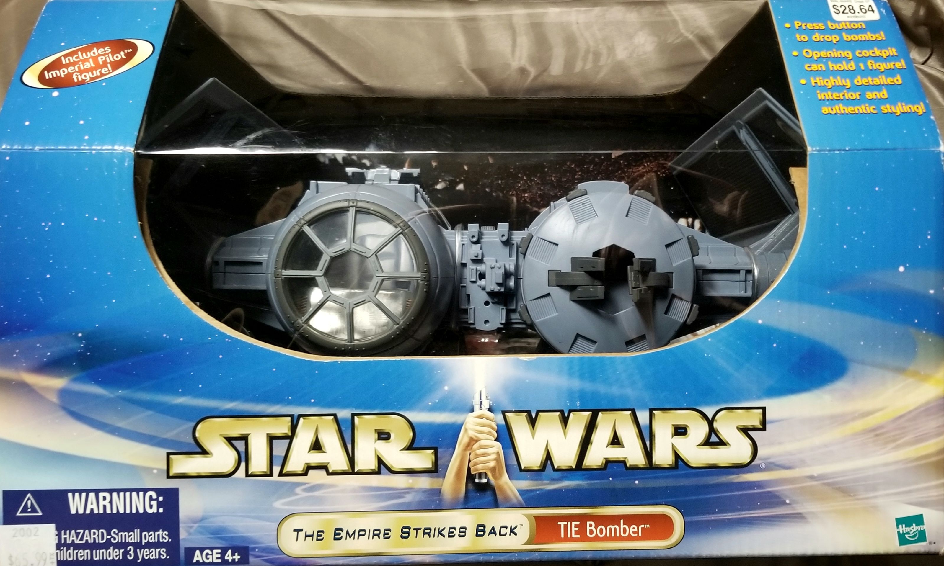Attack of the Clones: Star Wars Vehicle 3.75 Tie Bomber ESB - Hasbro (Star Wars Episode V The Empire Strikes Back) action figure collectible - Main Image 1