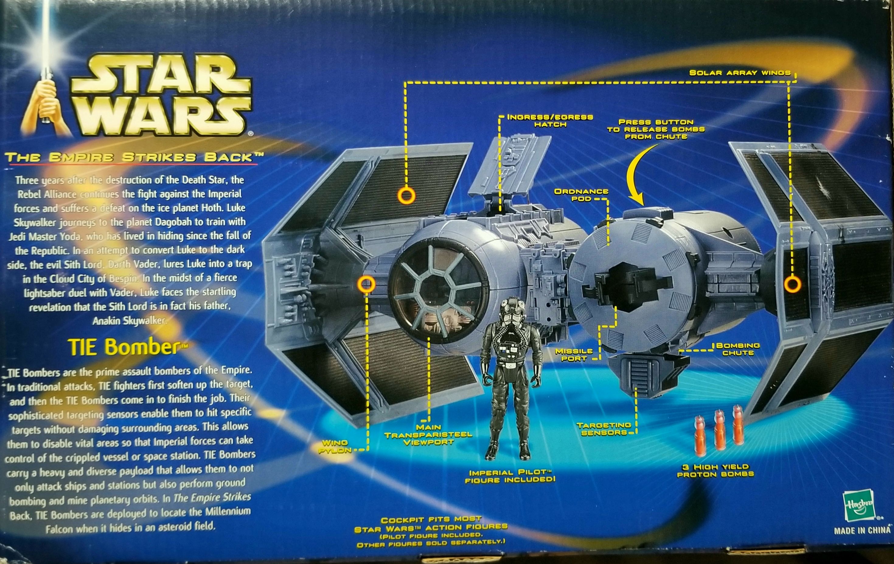 Attack of the Clones: Star Wars Vehicle 3.75 Tie Bomber ESB - Hasbro (Star Wars Episode V The Empire Strikes Back) action figure collectible - Main Image 2