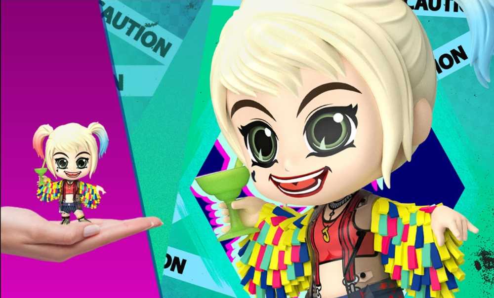 Hot Toys Cosbaby The Birds of Prey- Harley Quinn (Caution Tape Jacket version) - Hot Toys (Birds of Prey (and the Fantabulous Emancipation of One Harley Quinn)) action figure collectible [Barcode 4895228603050] - Main Image 4