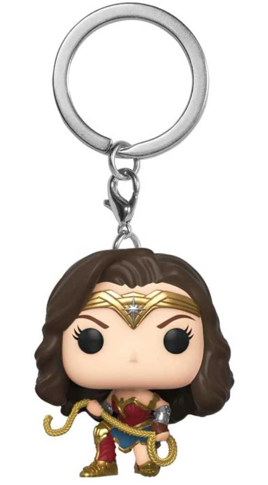 Funko Pop! Movies: WW84 Wonder Woman with Magic Lasso mini Keychain - Funko (Wonder Woman 1984) action figure collectible [Barcode 0889698466998] - Main Image 3
