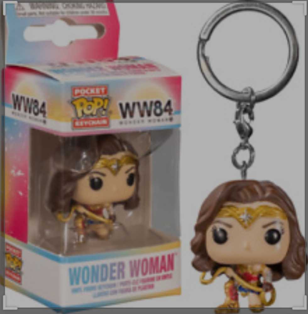 Funko Pop! Movies: WW84 Wonder Woman with Magic Lasso mini Keychain - Funko (Wonder Woman 1984) action figure collectible [Barcode 0889698466998] - Main Image 4
