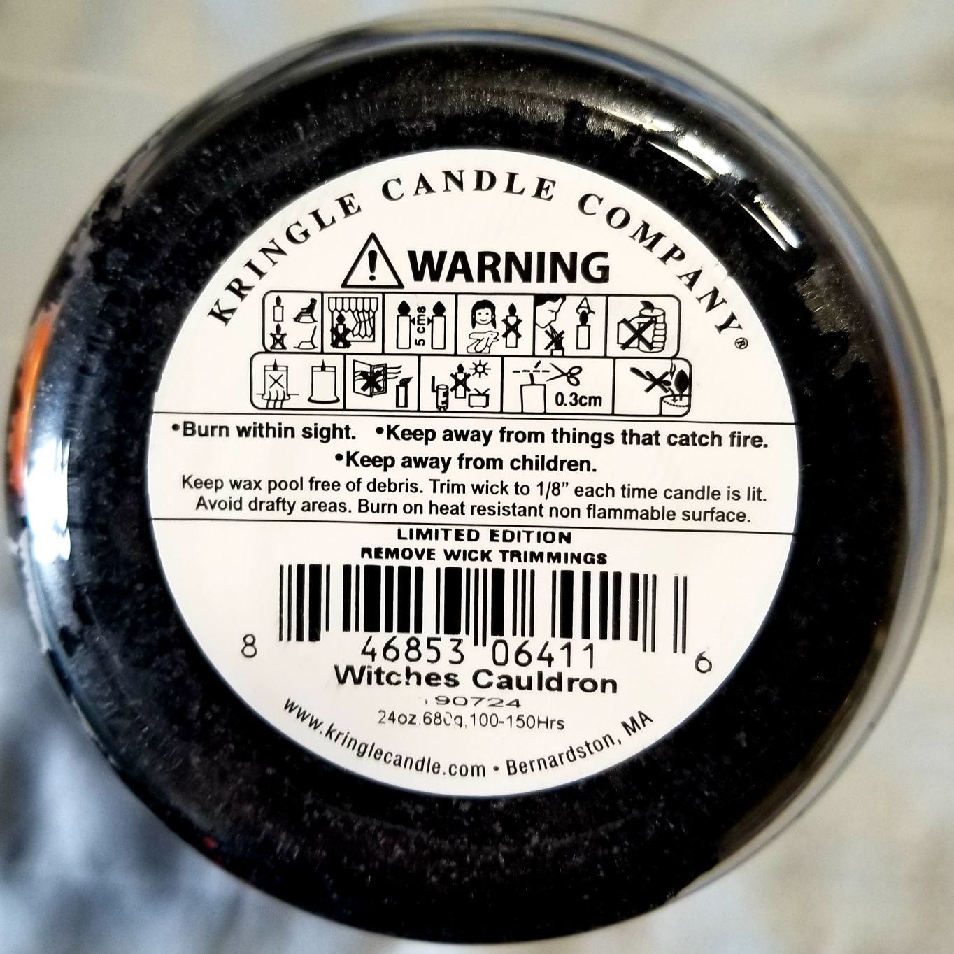 CANDLE: Halloween Country Candle Witches Cauldron 2019 Kringle  - Country Candle (Halloween Candle) action figure collectible [Barcode 846853064116] - Main Image 2