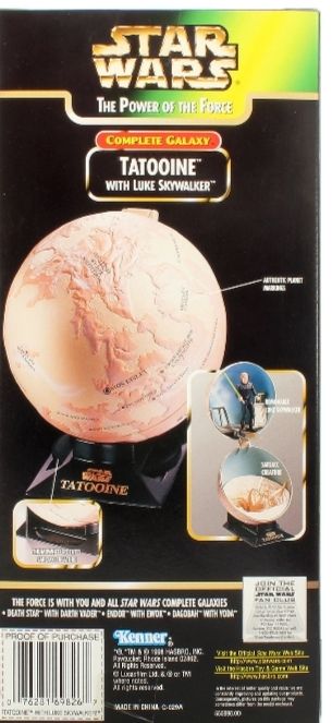 Complete Galaxy - Tatooine with Jedi Knight Luke Skywalker - Kenner/ Hasbro (Star Wars - Power Of The Force - Freeze Frame) action figure collectible - Main Image 2