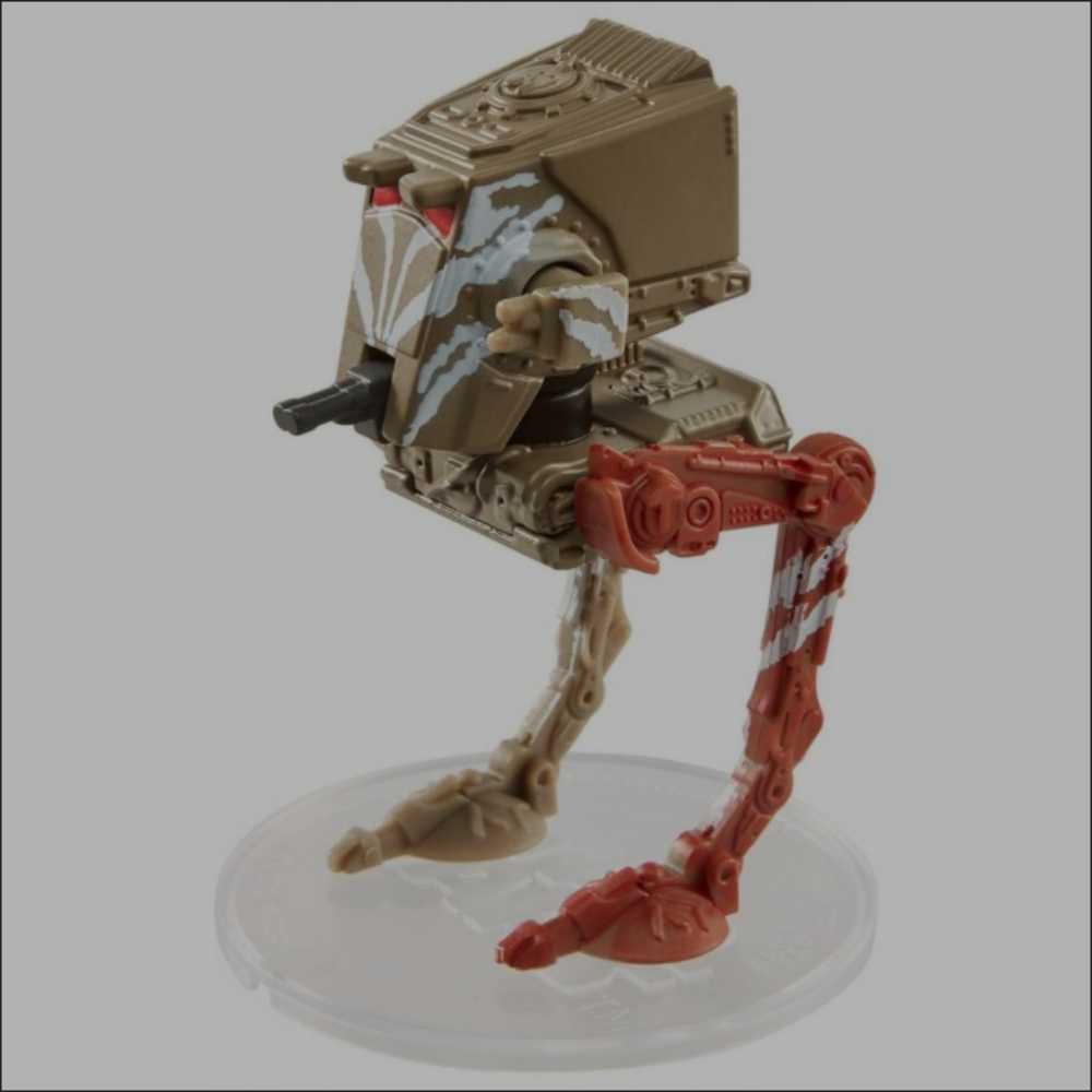 Hot Wheels Star Wars Vehicle AT-ST Raider White Card MANDO - Hot Wheels from Mattel (Star Wars Hot Wheels) action figure collectible [Barcode 0887961709346] - Main Image 3