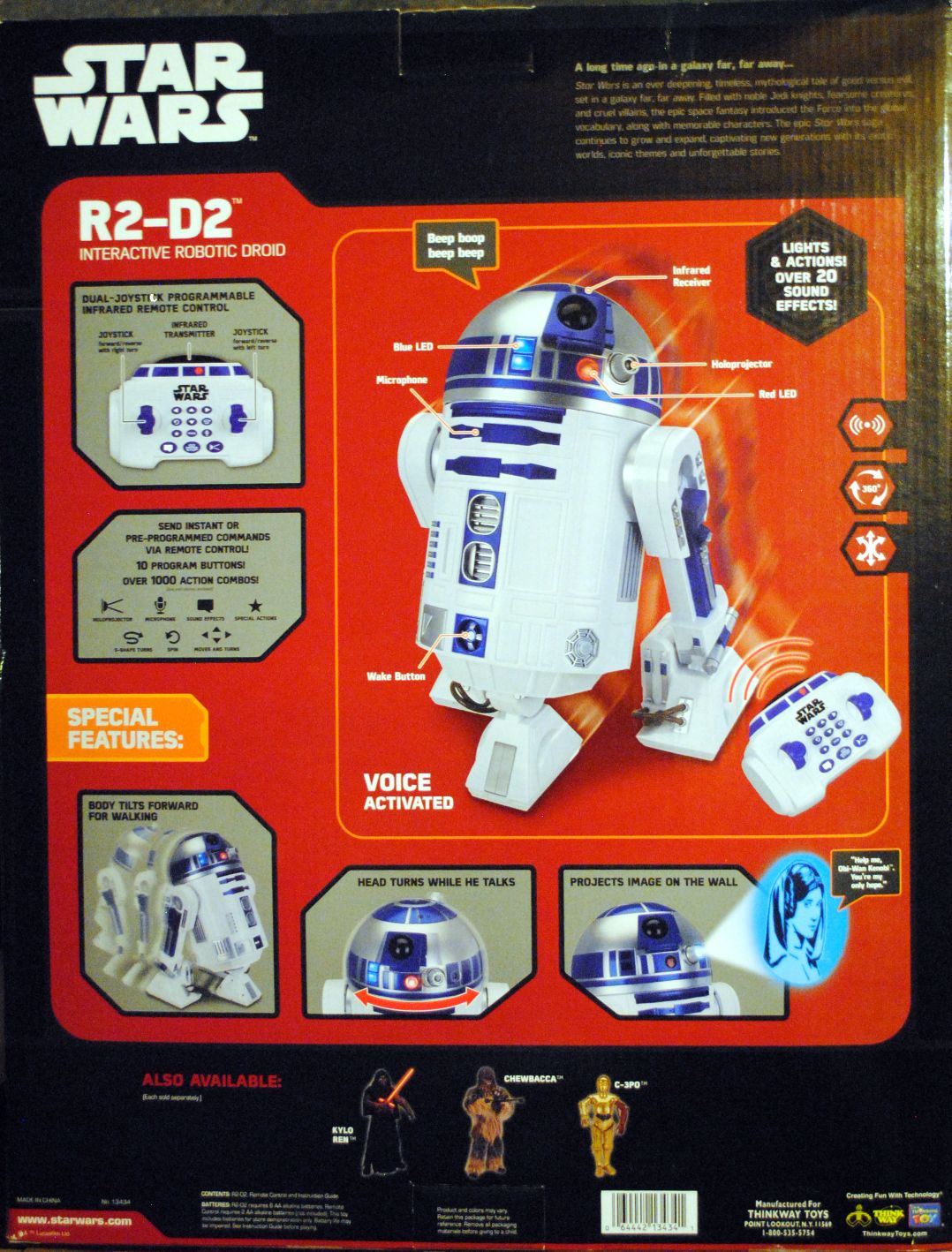 Force Awkens Interactive R2-D2 Wars TRU TFA - Think Way Toys (Star Wars Episode VII The Force Awakens) action figure collectible - Main Image 2