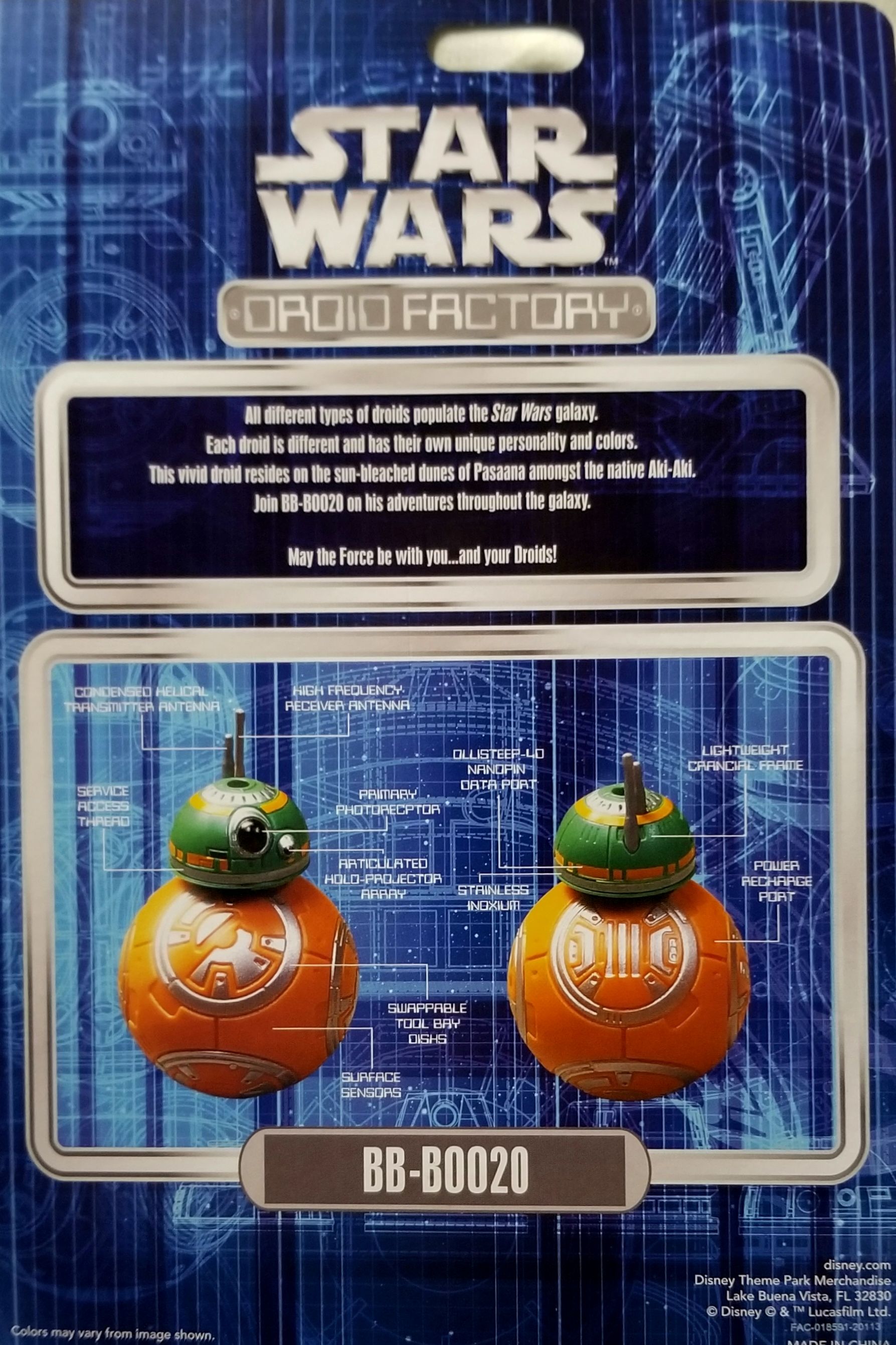 Disney Droid Factory : Halloween BB-B0020  2020 - Disney Parks (Star Wars - Droid Factory) action figure collectible [Barcode 887521092574] - Main Image 2