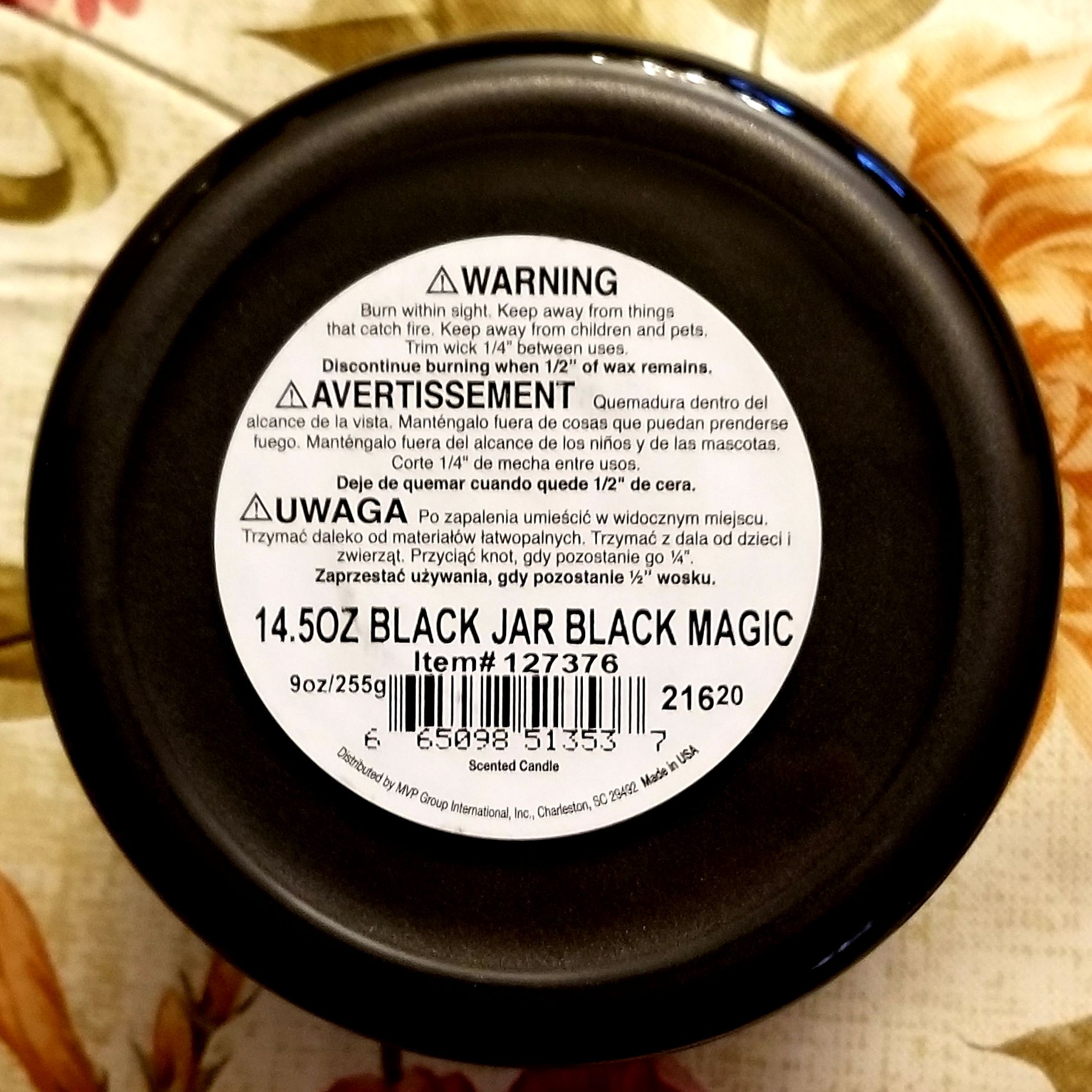 CANDLE: Halloween Colonial Black Magic 2020 - Colonial Candle (Halloween Candle) action figure collectible [Barcode 665098513537] - Main Image 2