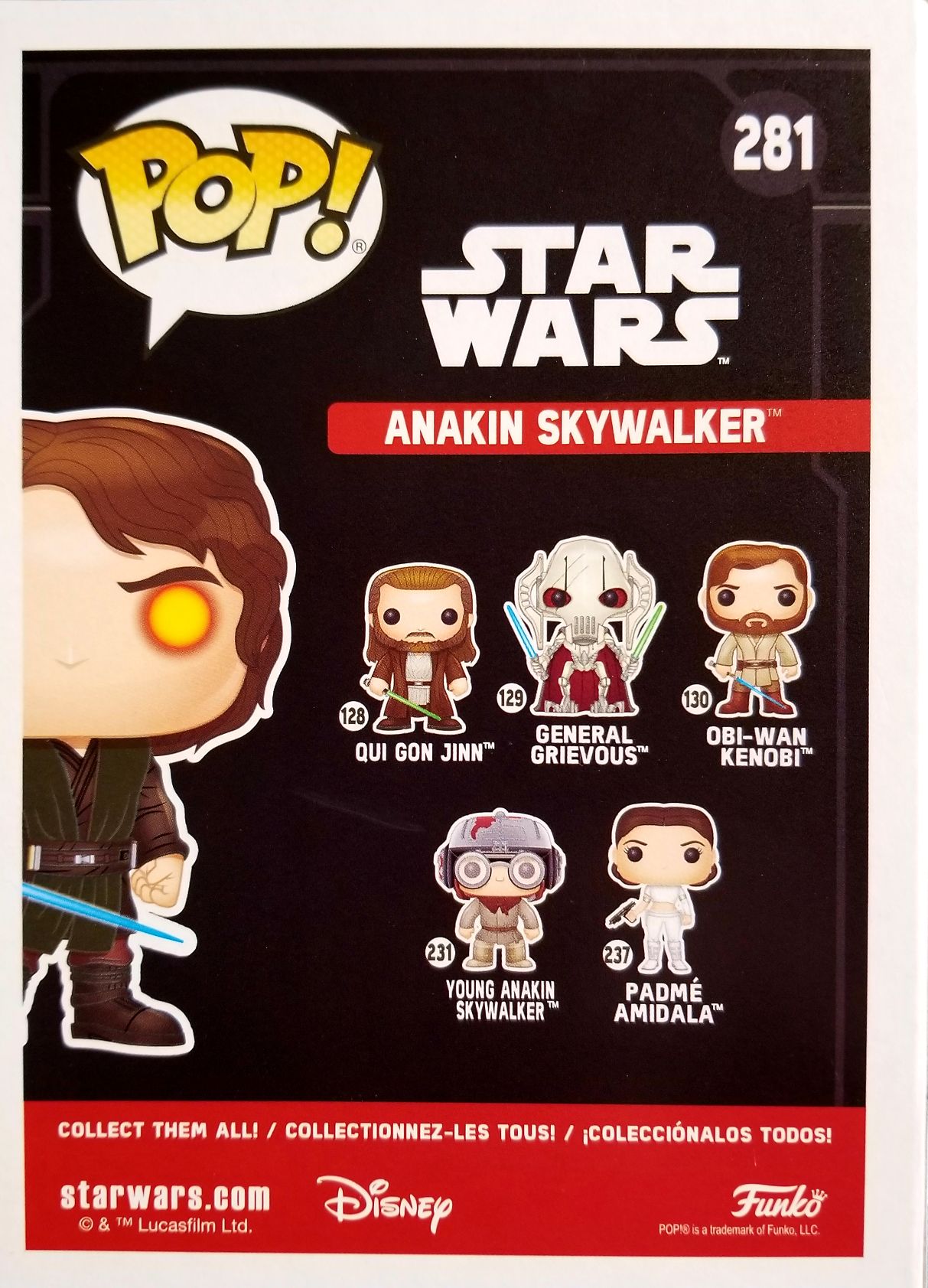 Funko Pop! Movies: Star Wars Dark Side Anakin Skywalker ROTS - Funko (Star Wars Episode III Revenge Of The Sith) action figure collectible [Barcode 0889698316811] - Main Image 2