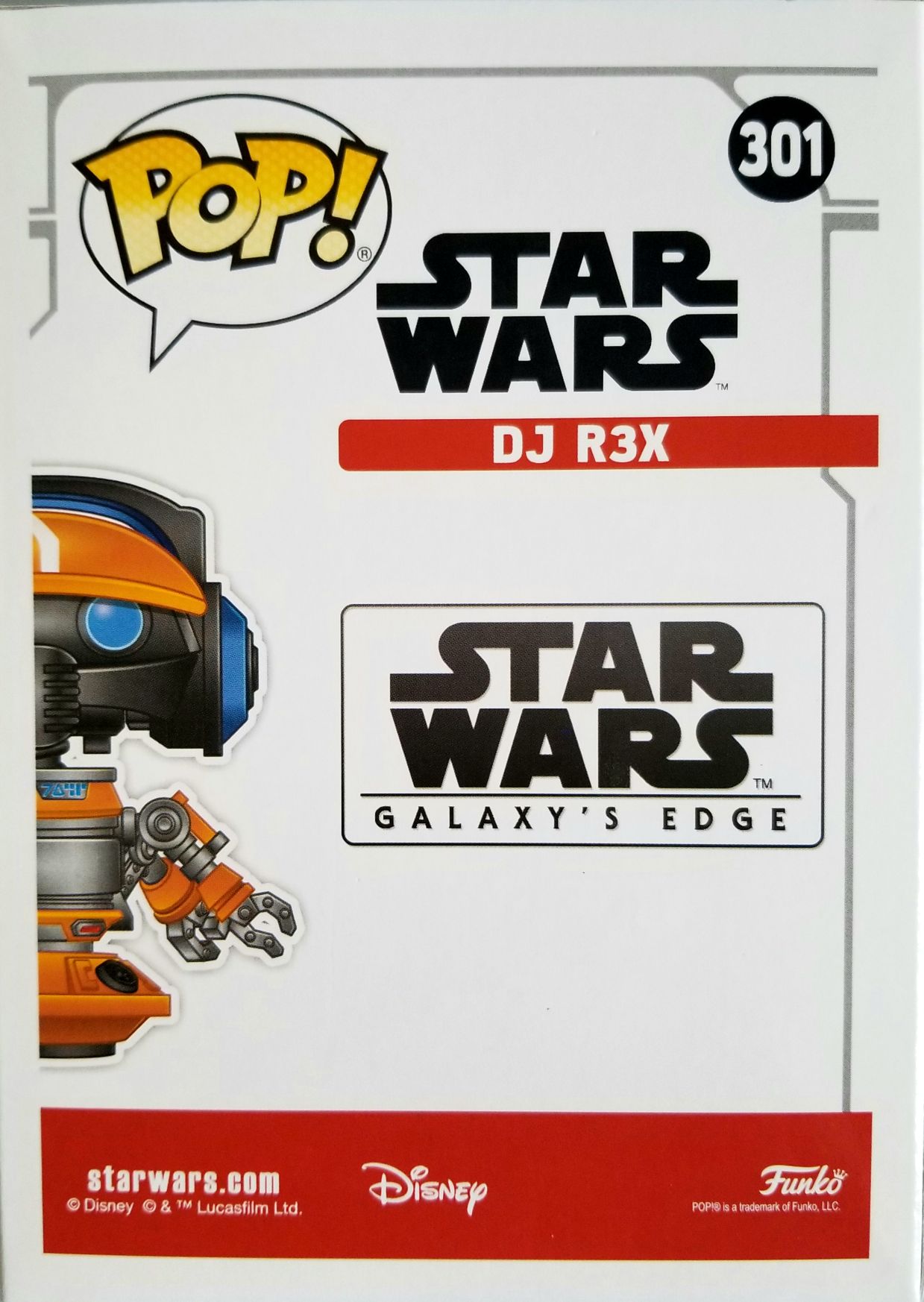 Funko Pop! Movies: Star Wars DJ R-3X SWGA - Funko (Stsr Wars Galaxy’s Edge) action figure collectible - Main Image 2