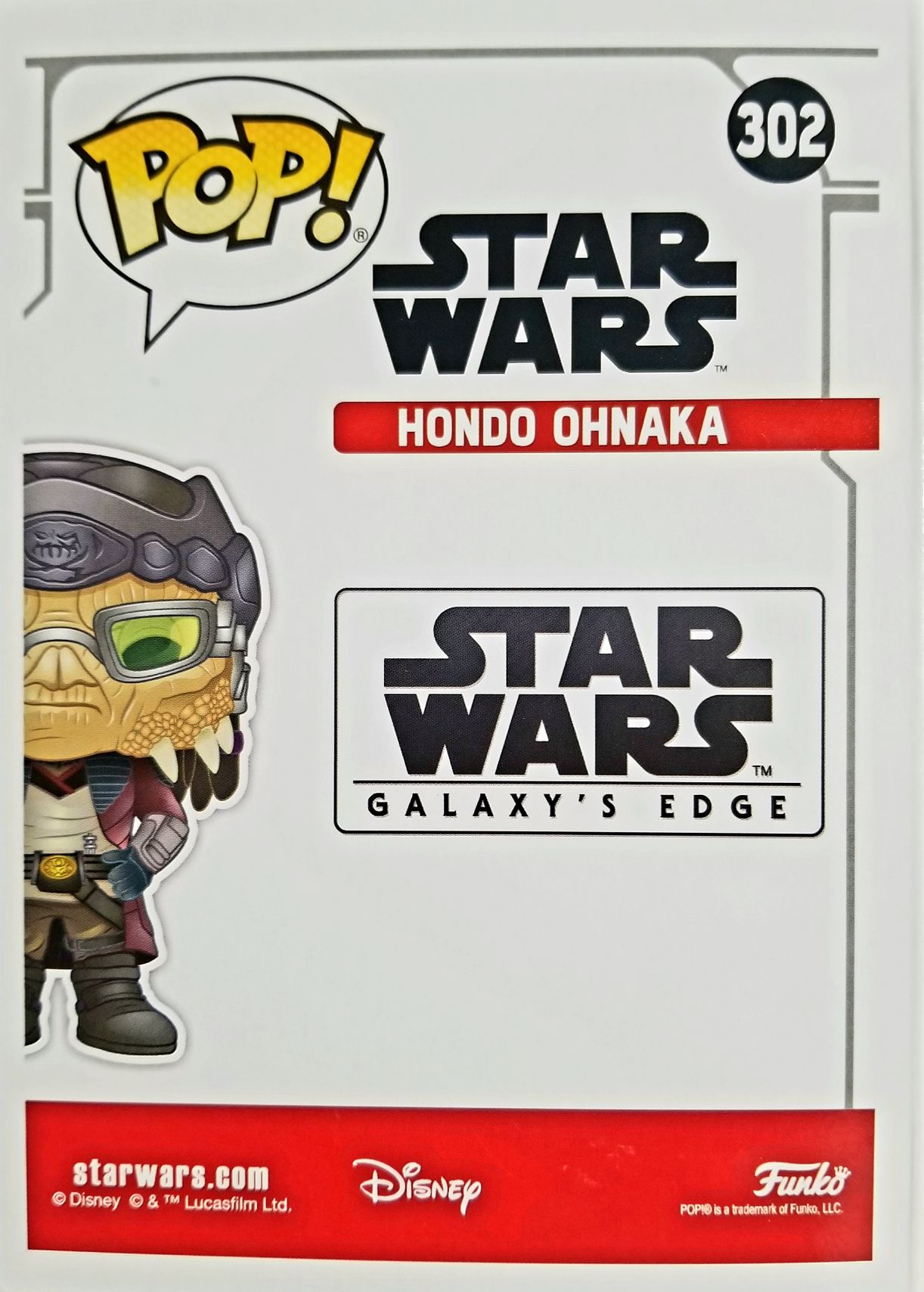 Funko Pop! Movies: Star Wars Hondo Ohnaka SWGA - Funko (Satr Wars Galaxy’s Edge) action figure collectible [Barcode 0889698412063] - Main Image 2
