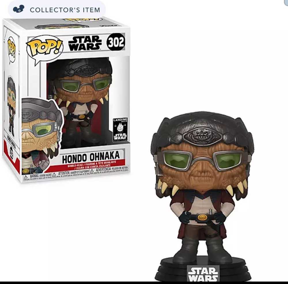 Funko Pop! Movies: Star Wars Hondo Ohnaka SWGA - Funko (Satr Wars Galaxy’s Edge) action figure collectible [Barcode 0889698412063] - Main Image 3