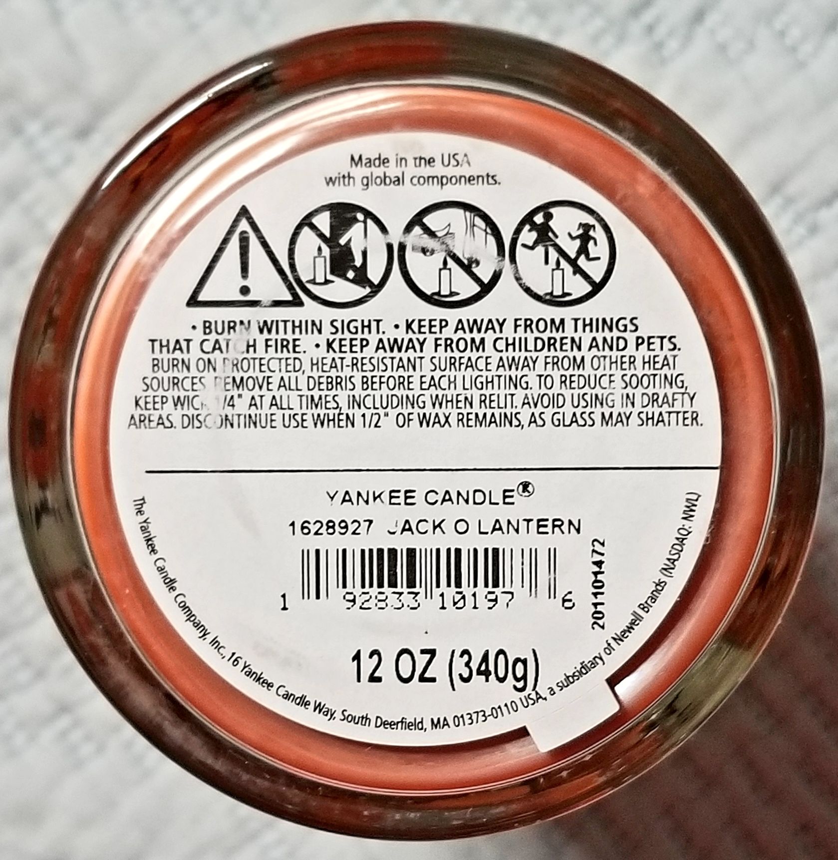 CANDLE: Halloween Yankee Jack O’ Lantern 2020 Medium Tumbler - Yankee Candle (Halloween Candle) action figure collectible [Barcode 192833101976] - Main Image 2