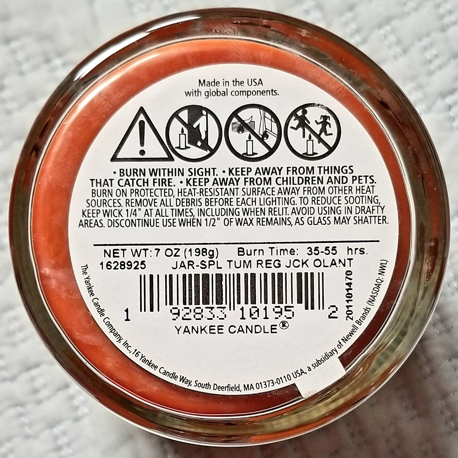 CANDLE: Halloween Yankee Jack O’ Lantern 2020 Small Tumbler - Yankee Candle (Halloween Candle) action figure collectible [Barcode 192833101952] - Main Image 2