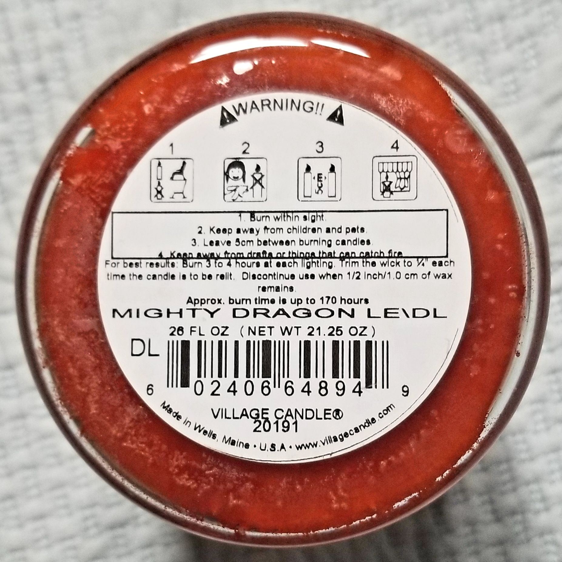 CANDLE: Enchanted Halloween Village Mighty Dragon 2024 - Village Candle (Enchanted Candles) action figure collectible [Barcode 602406648949] - Main Image 2