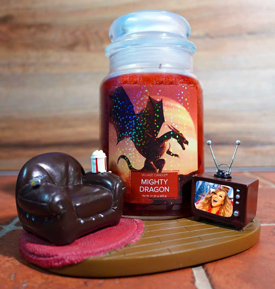 CANDLE: Enchanted Halloween Village Mighty Dragon 2024 - Village Candle (Enchanted Candles) action figure collectible [Barcode 602406648949] - Main Image 4