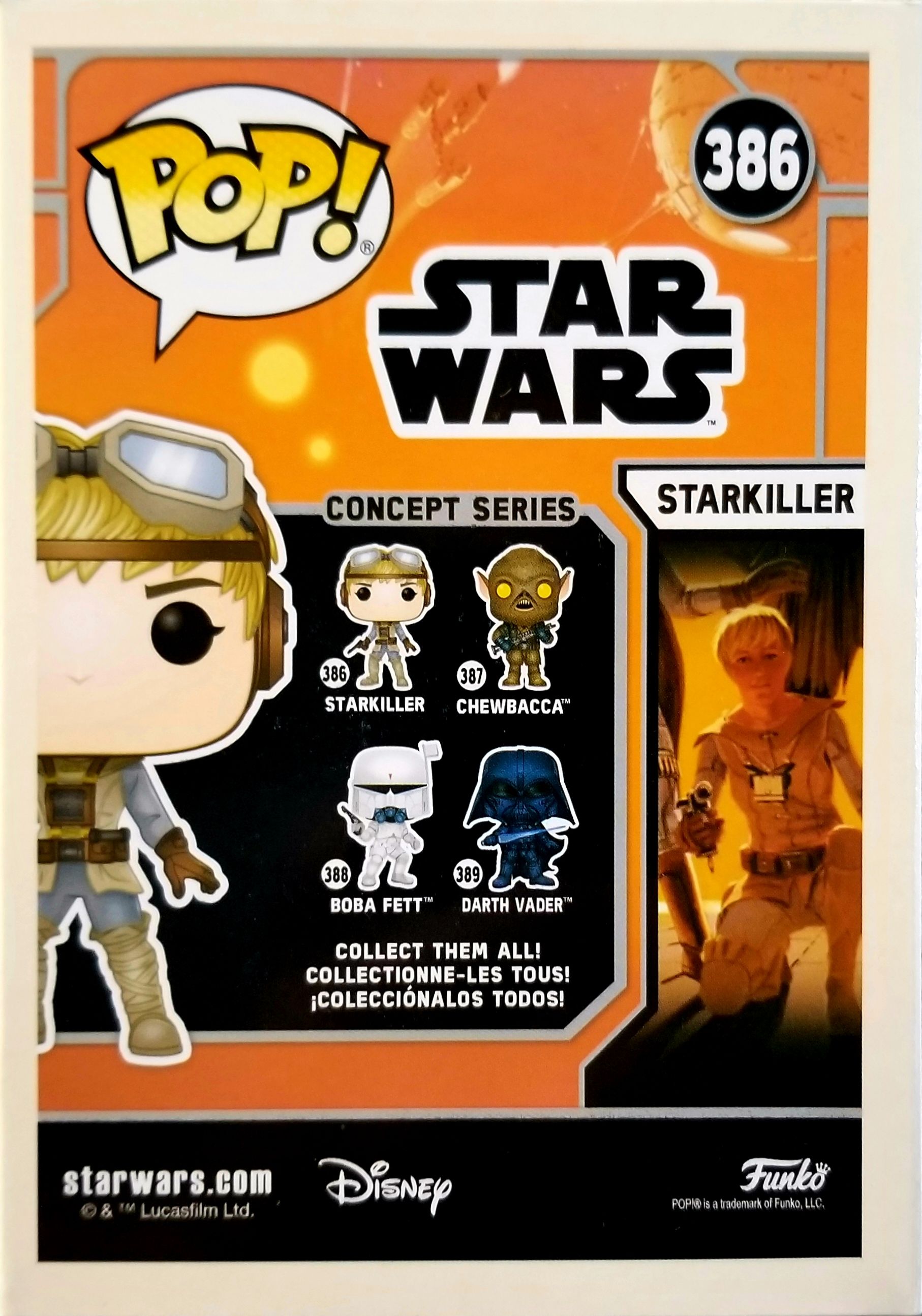 Funko Pop! Movies: Star Wars Concepts Starkiller ANH SDCC - Funko (Star Wars Concepts) action figure collectible [Barcode 0889698493741] - Main Image 2