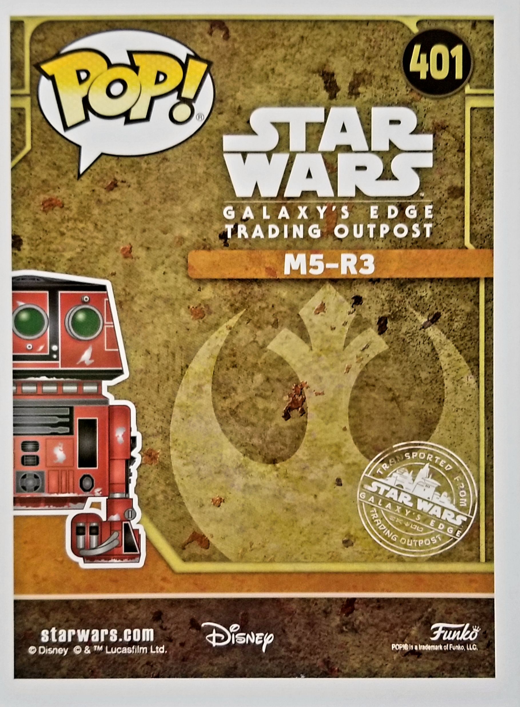 Funko Pop! Movies: Star Wars M5-R3 Galaxy’s Edge - Funko (Star Wars Galaxy’s Edge Merchandise) action figure collectible [Barcode 0889698381505] - Main Image 2
