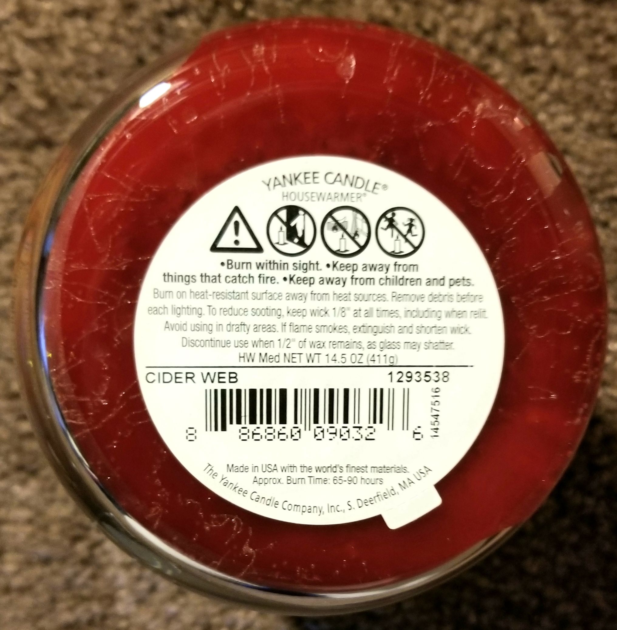 CANDLE: Halloween Yankee Cider Web 2014 - Yankee Candle (Halloween Candle) action figure collectible - Main Image 2